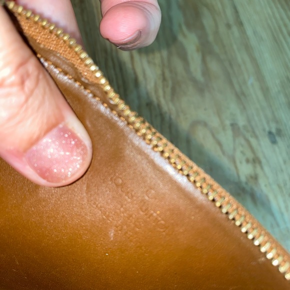 Rare bronze Louis Vuitton Noisette Monogram Vernis Lexington Pochette bag HOT - Picture 9 of 10